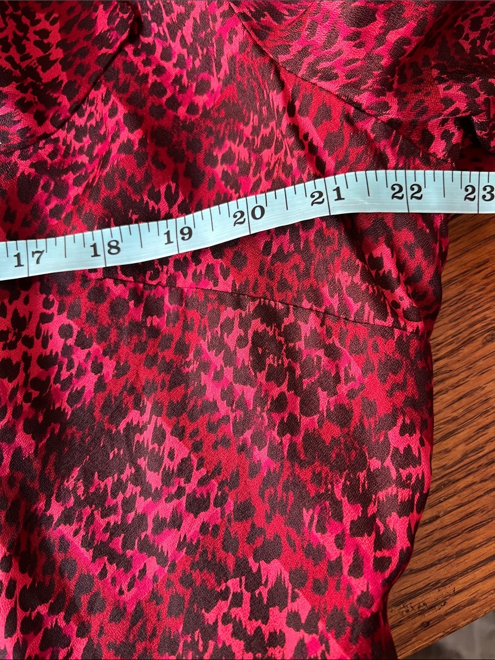 Vintage Red Satin Skirt Set with Black Velvet Collar - Picture 8 of 11